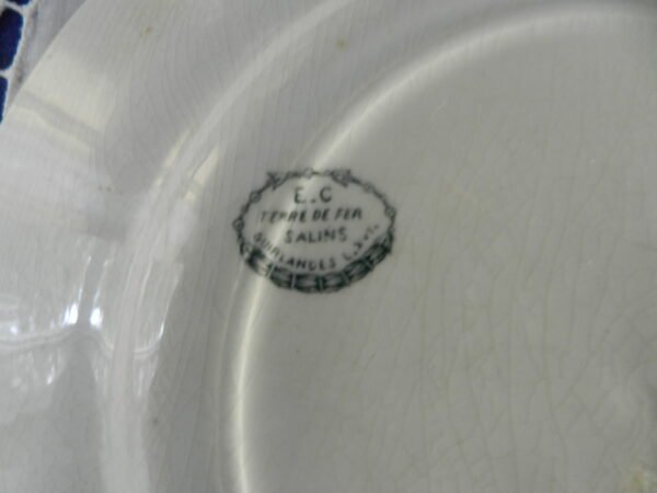 Lot 2 assiettes plates (Salins)